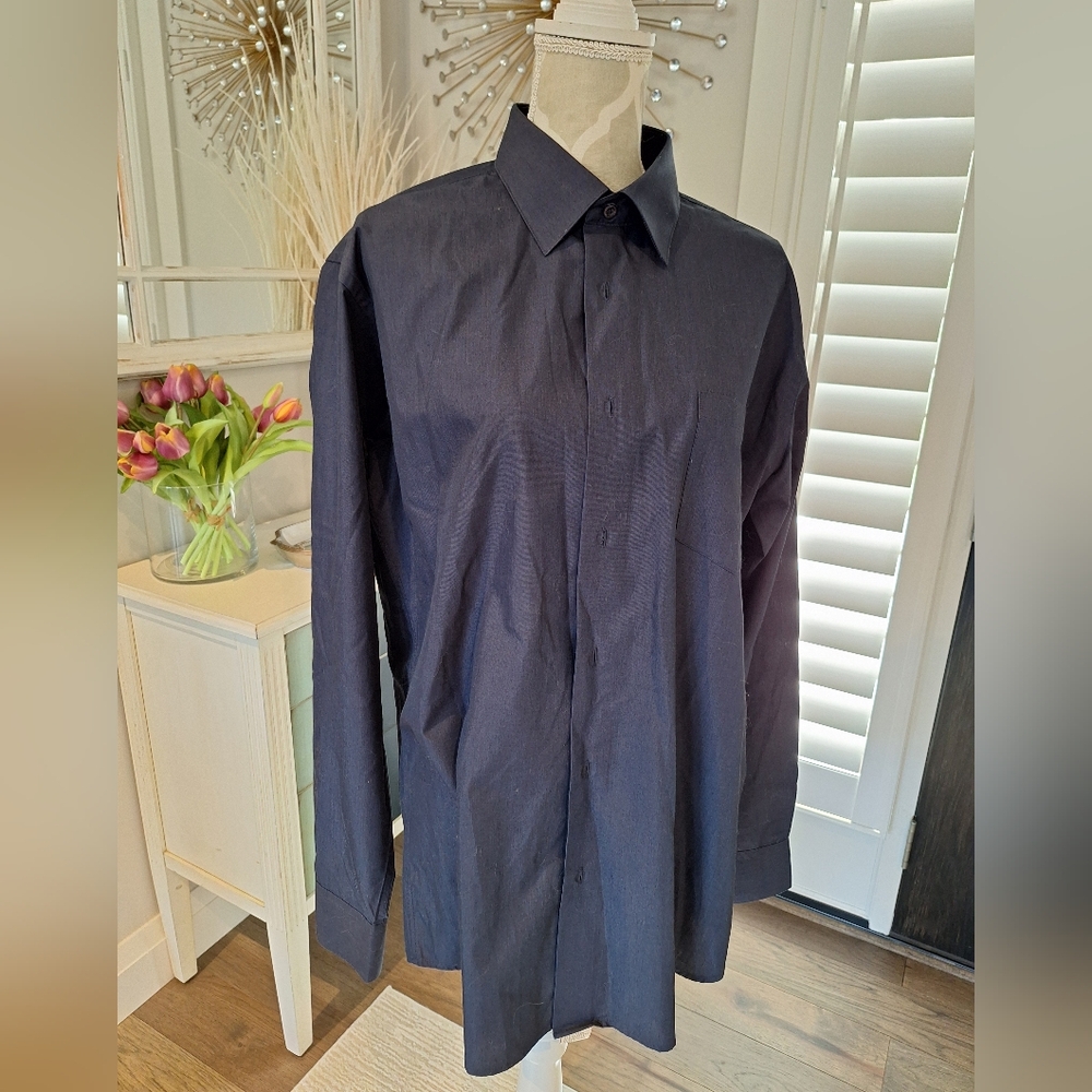 [Xl] 16.5 neck navy Dress shirt